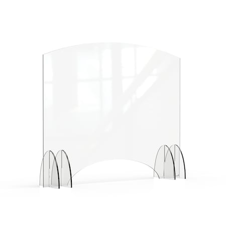 Rosseto Serving Solutions Avant Guarde 48x40 Acrylic Sneeze Guard with Pass-Through Window, 1 EA AG019